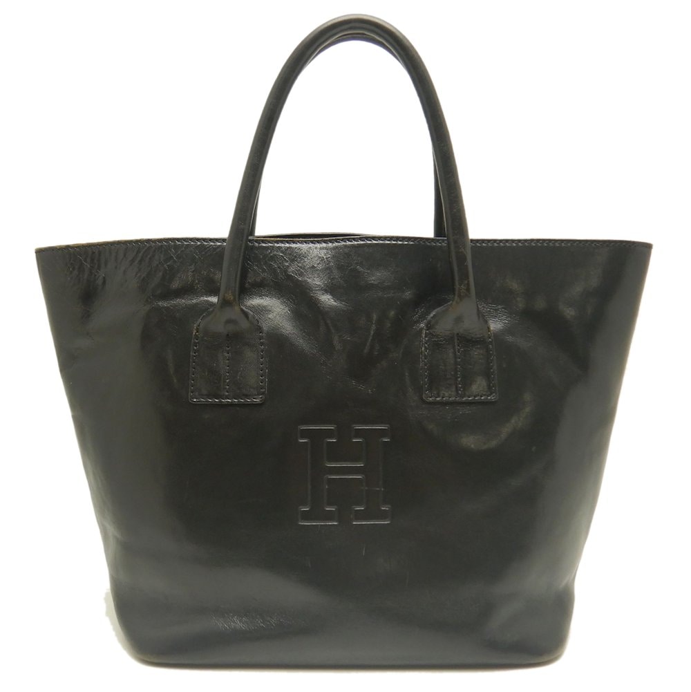トートバッグ レザー ブラック/252956【中古】