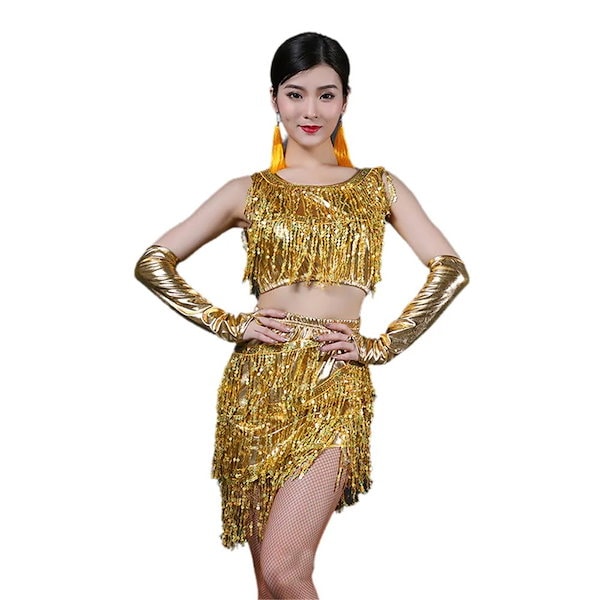 Qoo10] ステージ衣装 ベリーダンス フリンジスカ