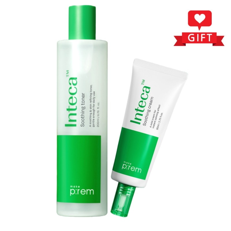 インテカ トナー＆クリームセット（トナー200ml+クリーム80ml） / 鎮静トナー / 保湿クリーム / 韓国スキンケア