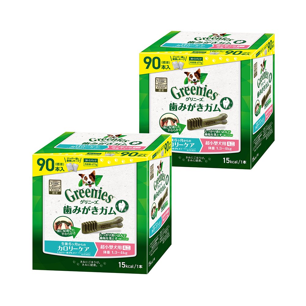プラス　カロリーケア　超小型犬用　ミニ　１．３ー４ｋｇ　９０本X２箱　正規品　お一人様１点限り　ＣＲＣ45―14―03―03―10