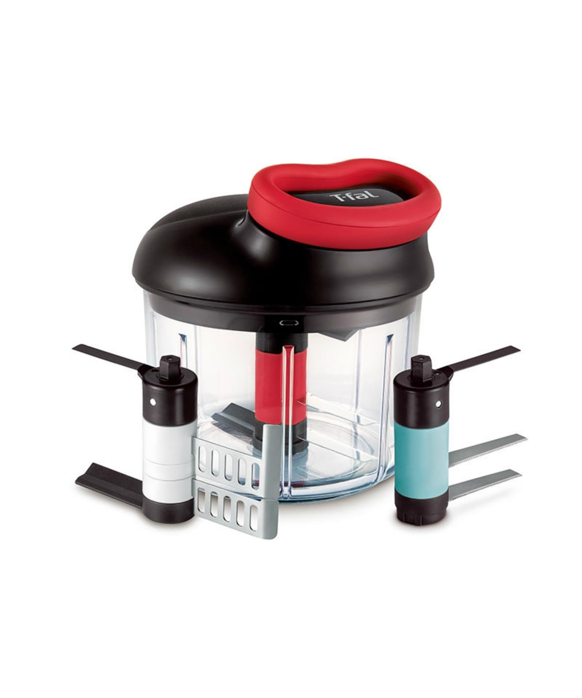 ティファール みじん切り器 手動 900mL ふたも洗える ブレ―ド3種類 「ハンディチョッパー バラエティキット」 独自のダブルツイストブレード K13711