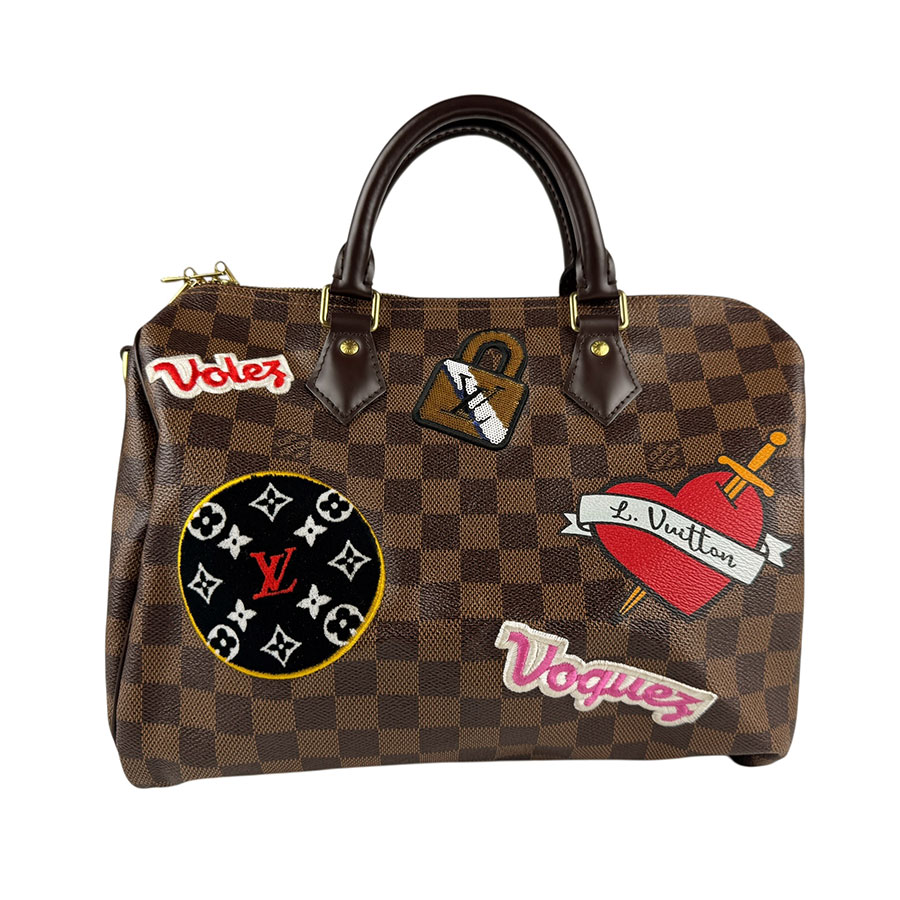 ルイ ヴィトン LOUIS VUITTON ハンドバッグ ショルダーバッグ ダミエ スピーディバンドリエール30 ダミエキャンバス ブラウン/マルチカラー ゴールド レディース N40060 z617 131,000円