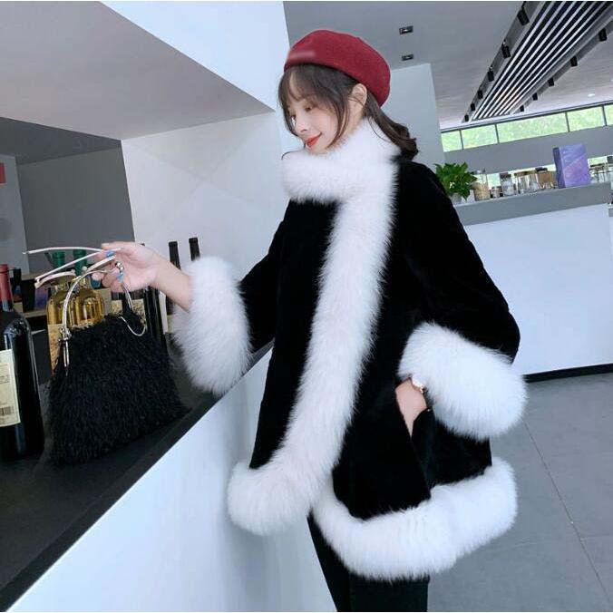 秋冬 ポンチョ ファーコート ふわふわ 暖かい レディースコート フェイクファー 可愛い アウター ファージャケット 長袖 ショートコート 秋冬服 シ