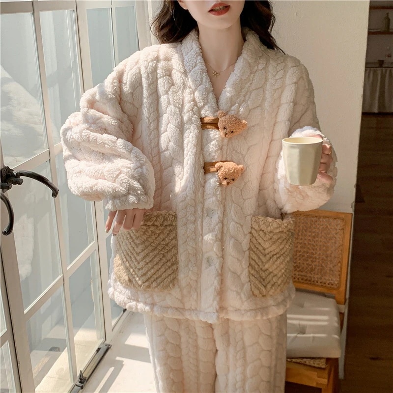 着ぐるみパジャマ レディーススーツ 2024 秋冬新作 中綿入り 厚手 ホームウェア