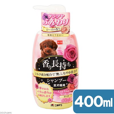 他サイト： ニチドウ　香り長持ちシャンプー　ローズ　４００ｍｌ　ＣＲＣ40―38―05―15―00の商品画像