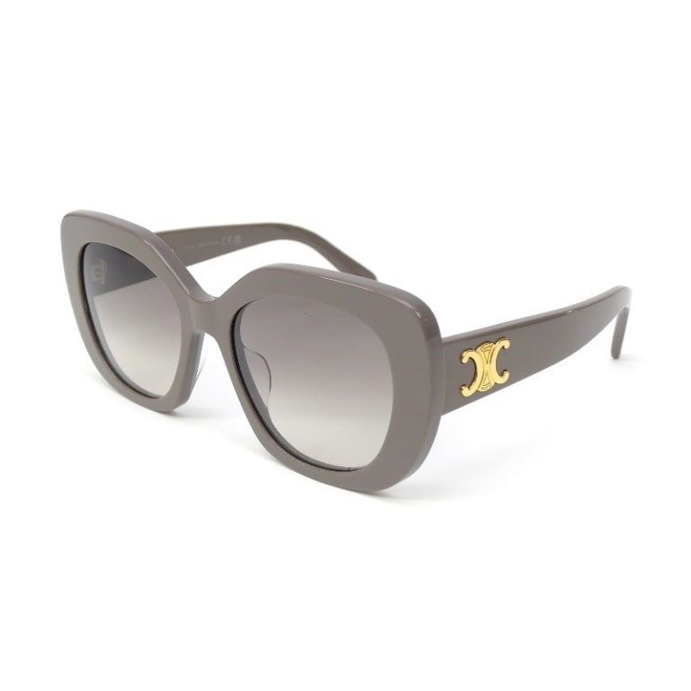 セリーヌ CELINE サングラス トリオンフ 5519-135 グレー 【中古】(68672)
