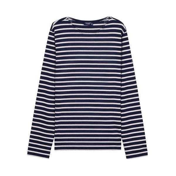 [セントジェームス] SS26 共用ミンキエルモダンTシャツ MINQUIERS MODERN MARINE ECRU