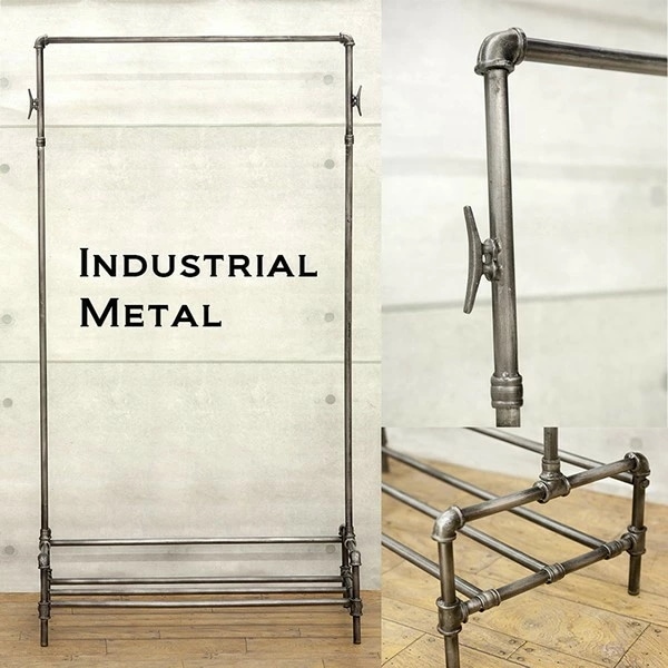ハンガーラック 収納 アンティーク レトロ おしゃれ 男前 配管 ビンテージ /インダストリアル
