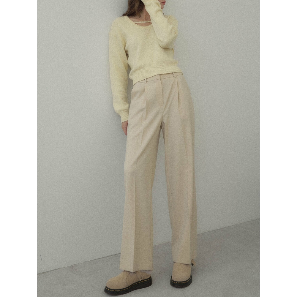 LOEUVRE ワンタックスラックス SW3XL903 3color
