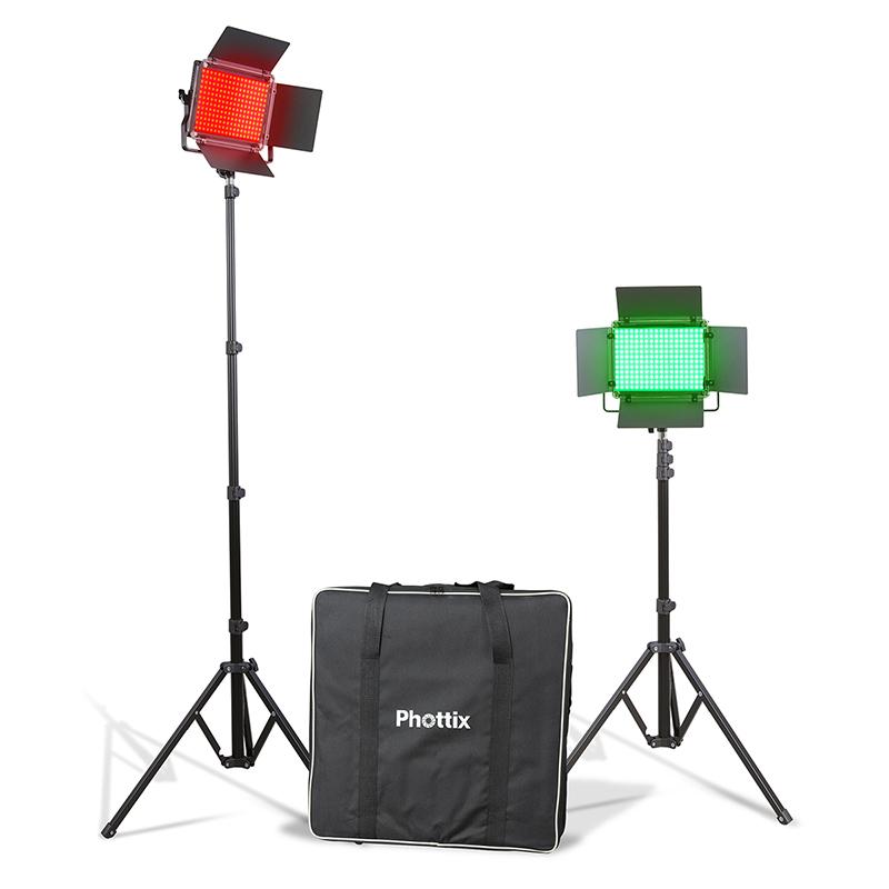 Phottix(フォティックス) Kali 50R RGB LED Light Twin Kit Set