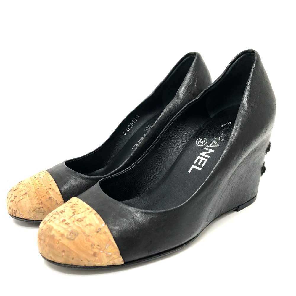 パンプス ココマーク CC 靴 ヒール レザー ブラック