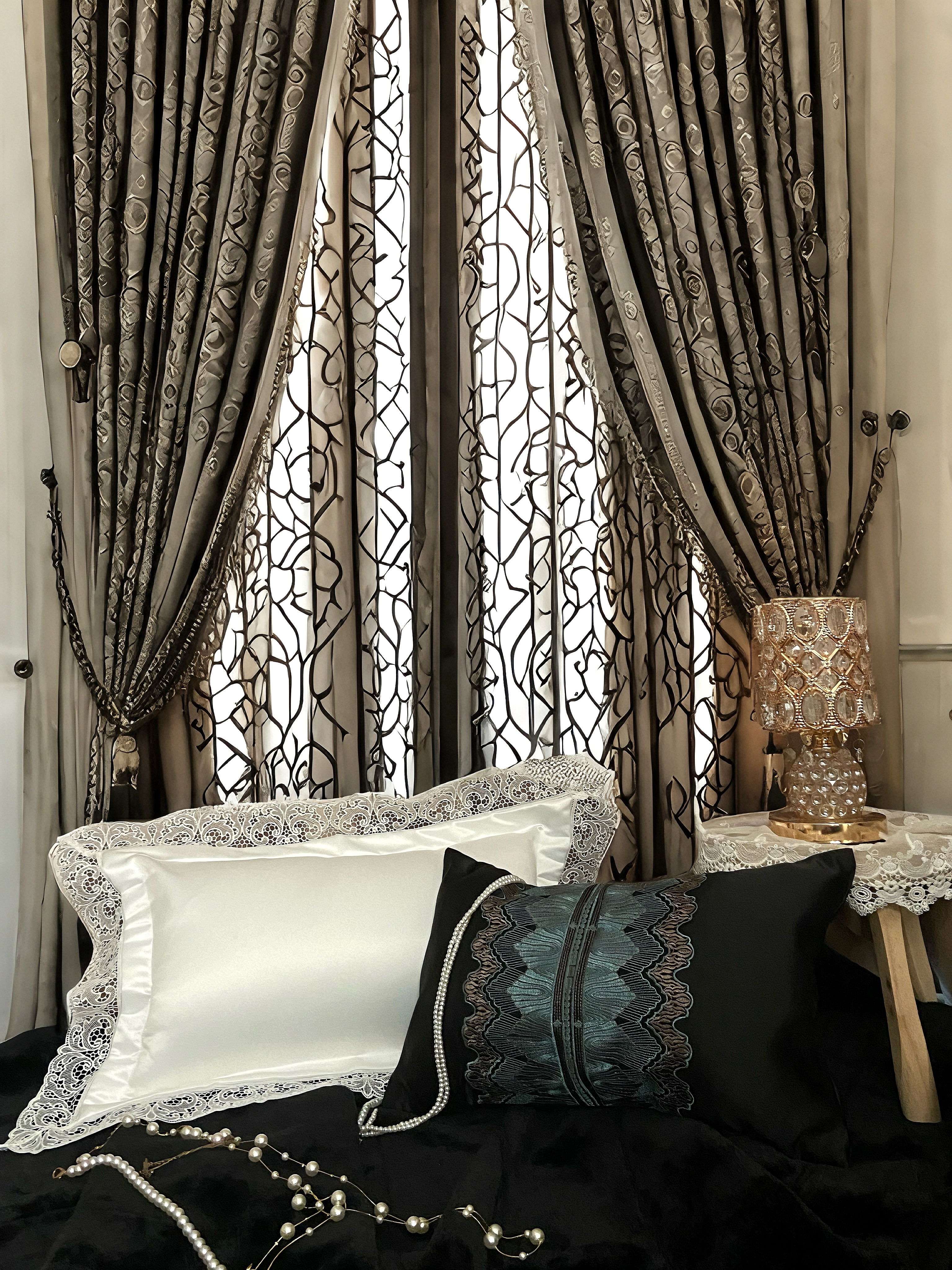 30*50cm 白いレースのクッション レース枕カバー クッションカバー