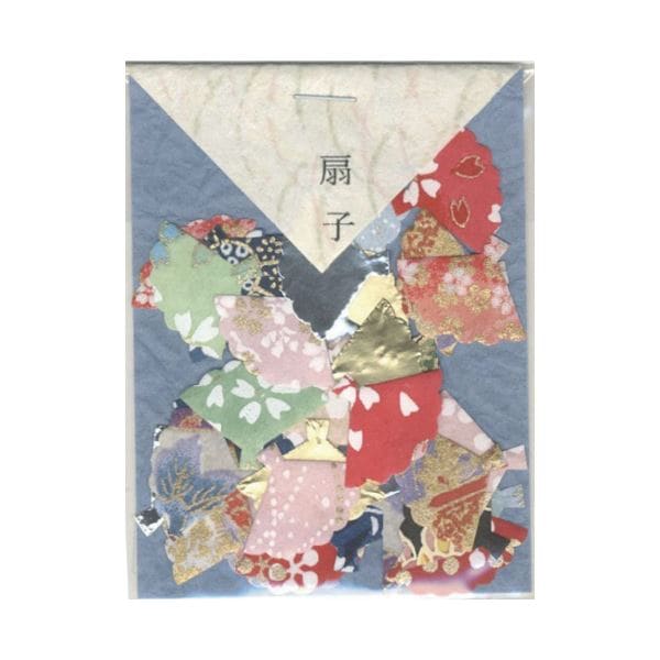 （まとめ）貼り絵 805036-1 扇子(×30セット)