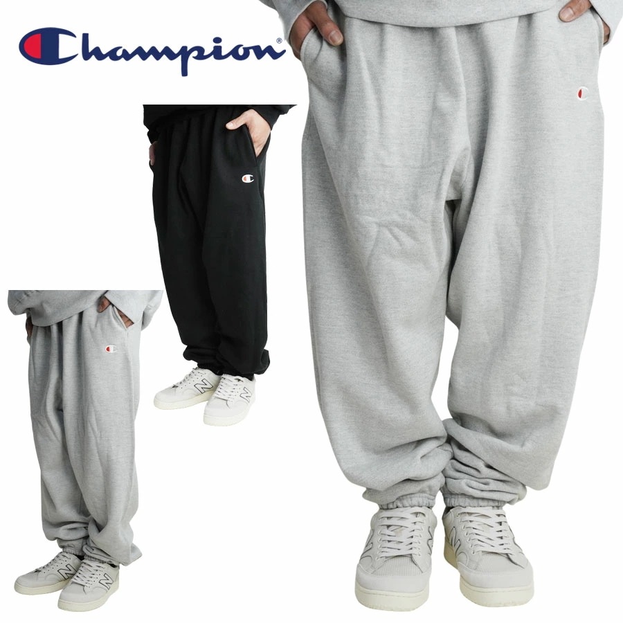 チャンピオン メンズ スウェットパンツGF71 CHAMPION REVERSE WEAVE SWEAT PANTSリバースウィーブBLACK(ブラック) GREY(グ