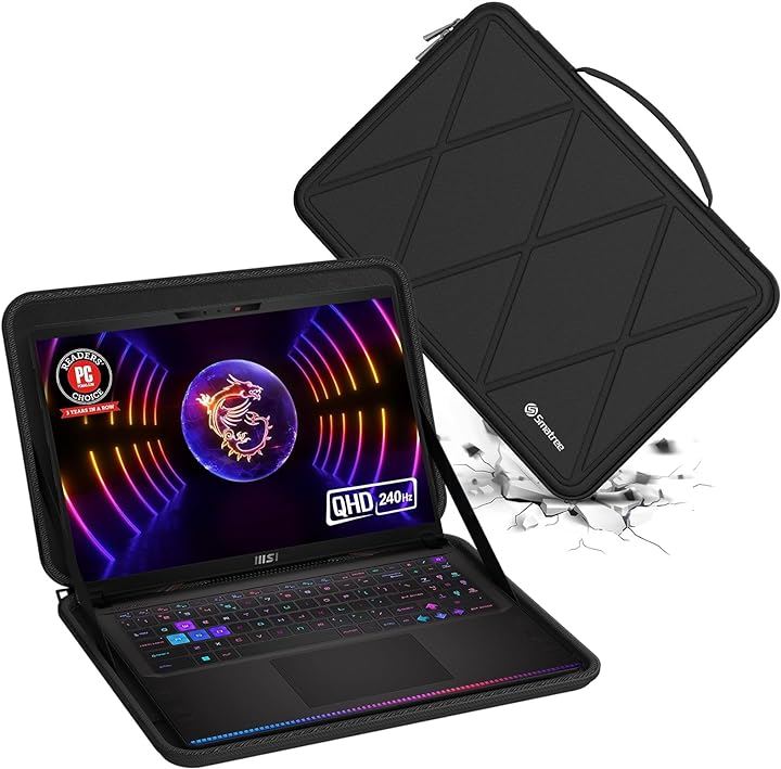 ハードEVA保護スリーブケース 17インチ MSI Raider GE78HX ラップトップ( Black-For MSI 17インチ, For MSI 17インチ(X8327)) 12,166円