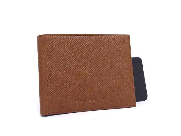 二つ折り財布 クラシコ 札入れ - ブラウン系 レザー メンズ【本物保証】