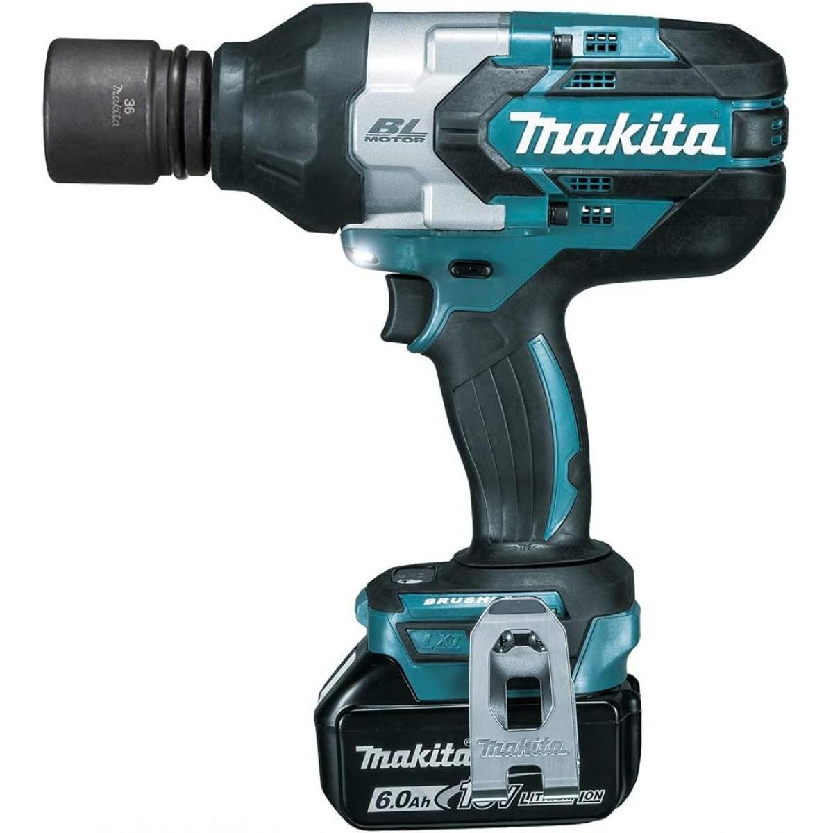 マキタ Makita 充電式 インパクトレンチ 18V6Ah バッテリ2本・充電器・ケース付 TW1001DRGX 充電式 インパクトレンチ