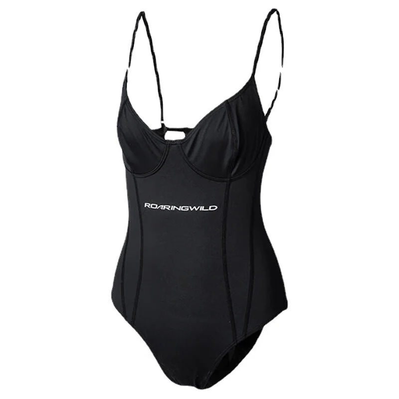 ワンピース水着女リゾート温泉水着セクシー背中見せ水着外にワンピースビキニ夏のギャル服黒【フリーサイズ】35-60 kg提案