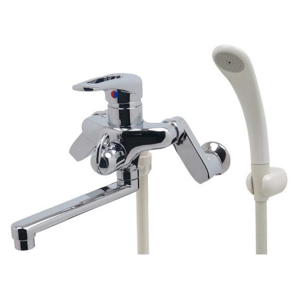 カクダイ シングルレバーシャワ混合栓 143－009 水回り 水栓 配管 排水用備品 バス用品