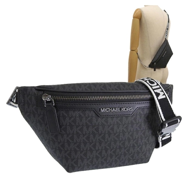 マイケルコース バッグ メンズ ボディバッグ アウトレット ブラック COOPER MINI BELT BAG 37T4LCOY1B-BLACK MICHAEL KORS
