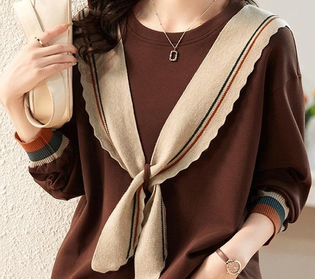 トップス セーター 長袖 刺繍 かわいい 可愛い きれいめ シンプル カジュアル 上品 おしゃれ お洒落 女子 こなれ感 キュート ガーリー 存在感 抜け感 無地 レディース 通勤