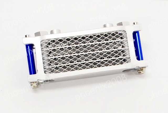 ATV 四輪バギー モンキー ゴリラ 汎用 オイル クーラー 4段 青