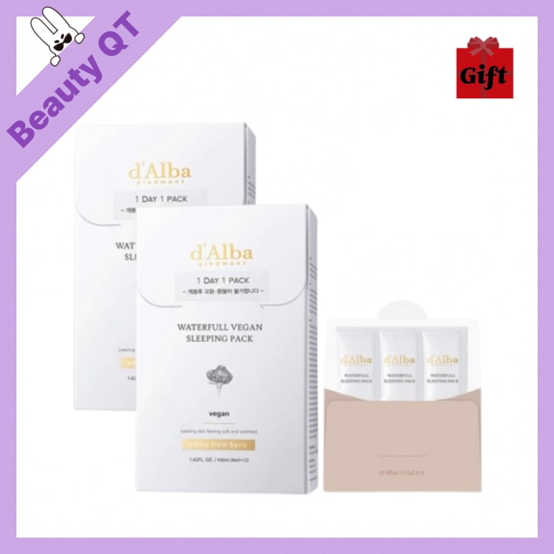 [韓国人気顔パック1+1]ウォータープール スリーピングパック 4ml x 12個+12個 追加贈呈 全24p + キット 4ml x 3p セット 水分チャージ デイリー フェイスパック 大容量 水