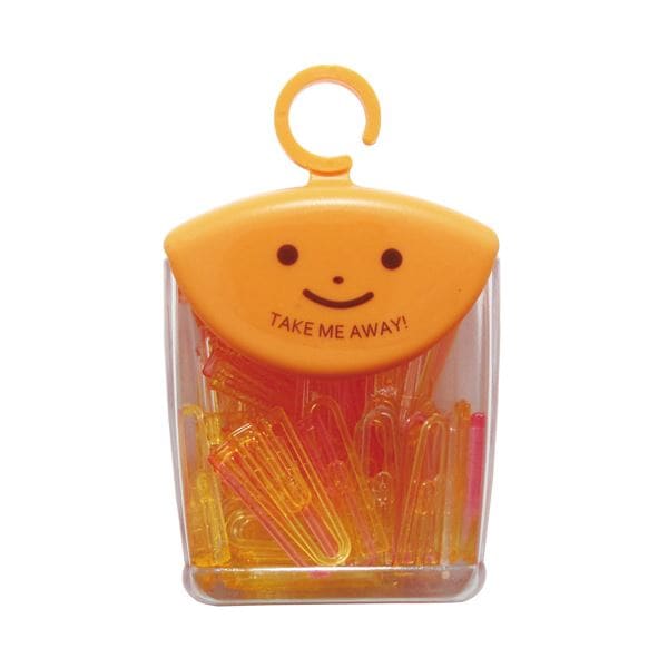 （まとめ）ミツヤ ツレテッテ プチゼムクリップクリアフルーツカラー3色アソート （350本）[x3]