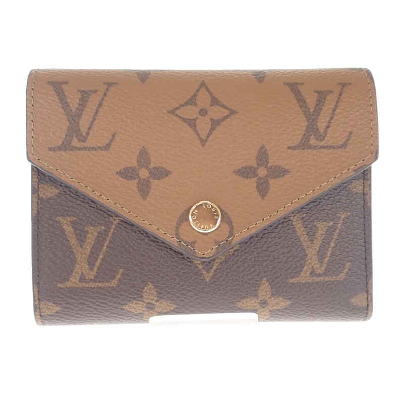 ポルトフォイユ ヴィクトリーヌ M81557 三つ折り財布 ブラウン レディース 未使用 ギフト【Sランク】