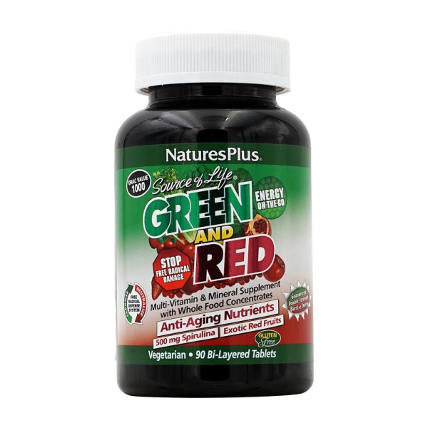 Natures Plus of Life Green および Red 90 タブレット