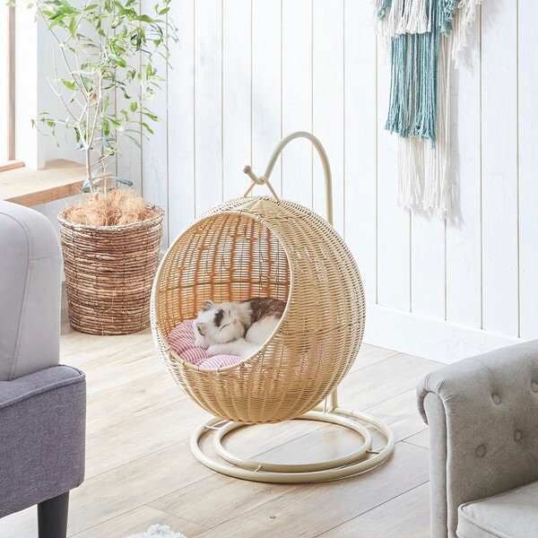 後藤家具物産 PET-HC-NA ナチュラル Pets are family ハンギングチェアー メーカー直送 12,913円