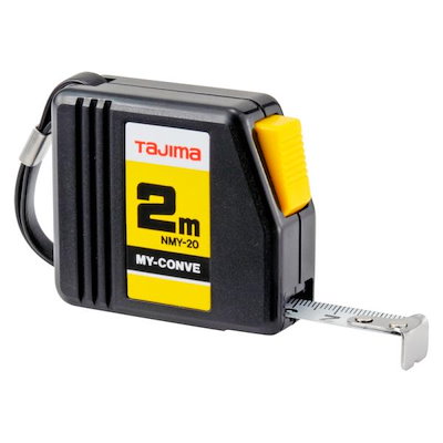 他サイト： TJMデザイン タジマ NMY-20BL マイコンベ ２ｍ メートル目盛 ブリスター NMY20BL TAJIMA タジマツールの商品画像