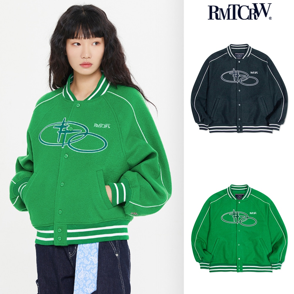 【ROMANTIC CROWN】 CASENTINO WOOL VARSITY JACKET