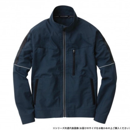 桑和 8018-10 長袖ブルゾン 4Lサイズ ネイビー(1)