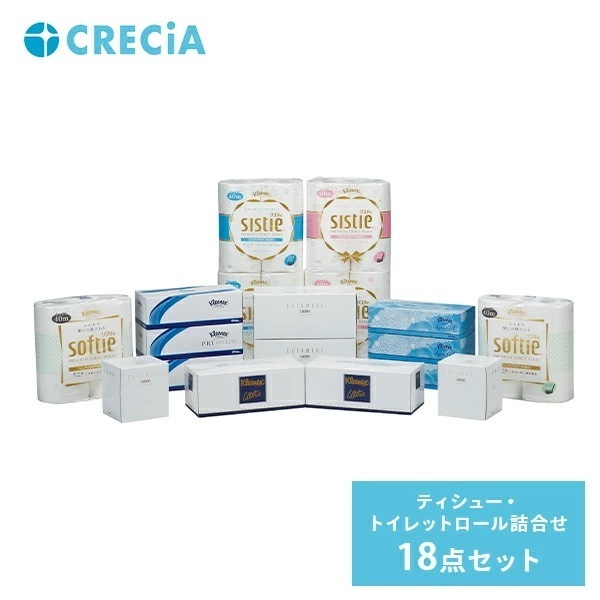 ティッシュペーパー トイレットペーパー 詰め合わせ F06 18点セット 9237