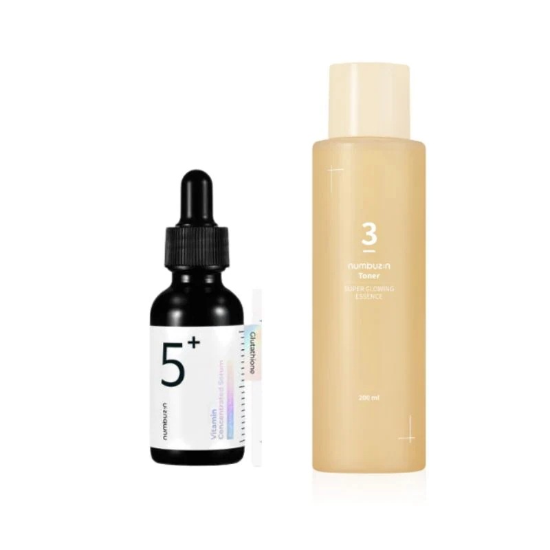 3番 うるツヤ発酵トナー, 200ml+5番 白玉グルタチオンC美容液, 30ml