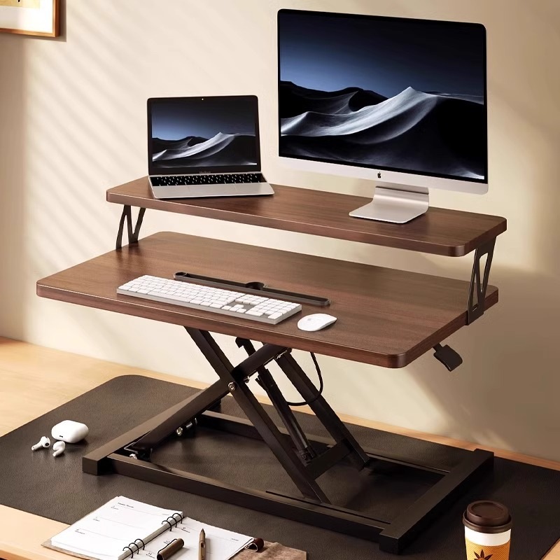 スタンドスタンドスタンドスタンドデスクトップコンピューターデスクワークベンチハイニングストレージラックテーブルリフティングテーブル家庭用ノートブック折りたたみ式テーブル