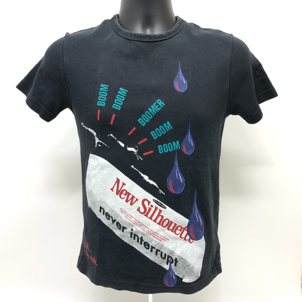 RAF SIMONS ラフシモンズ 半袖Ｔシャツ プリント アパレル コットン ブラック