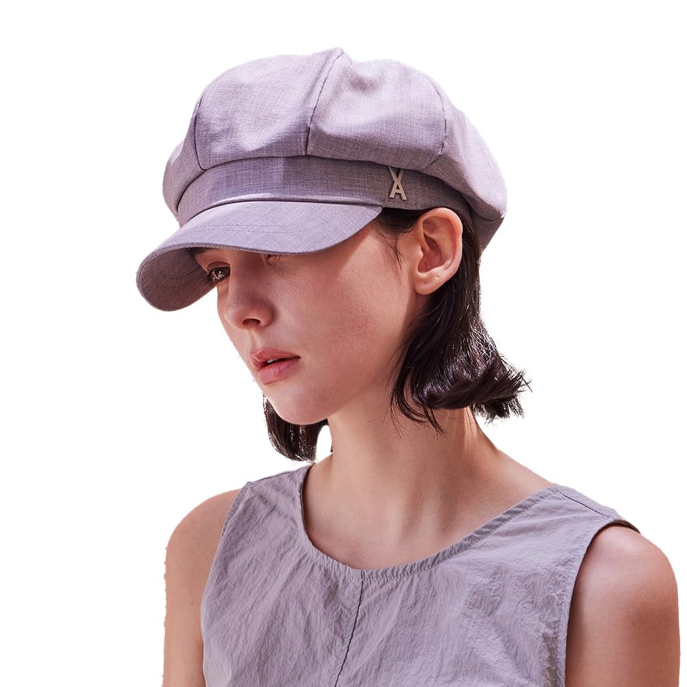 VA Stud Newsboy Cap Gray