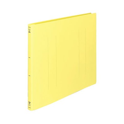 (まとめ) コクヨ フラットファイル(PP) A3ヨコ 150枚収容 背幅20mm 黄 フ-H48Y 1セット(10冊) 〔×5セット〕 コクヨ ⁄ フラットファイル（PP） A3 E型 2穴 (収容枚数150