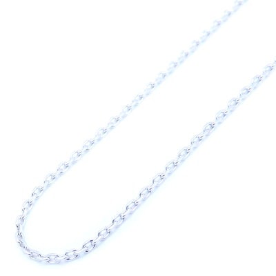 K18WG ホワイトゴールド ネックレス 40cm 楽天市場】K18WGホワイトゴールド ベネチアンネックレス チェーン(40cm