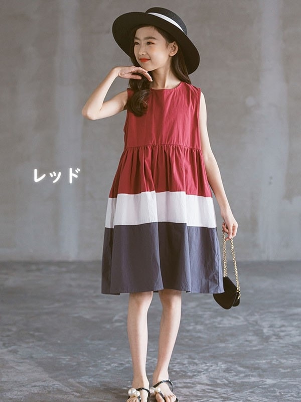 女の子ファッションワンピースドレスこども ゆったり ワンピ ナチュラル ハイウエスト 韓国 袖なし ノースリーブ 女の子 子供服 夏 ショート 子どもワンピース 子供ドレス コットン100% キッ 5,603円