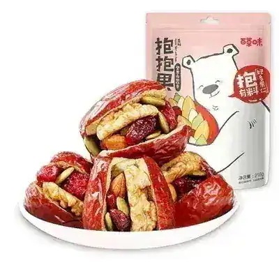 迅速な出荷，棗挟みナッツ紅棗挟み胡桃仁抱擁果毎日ナッツ6 g*1袋味わう価値がある