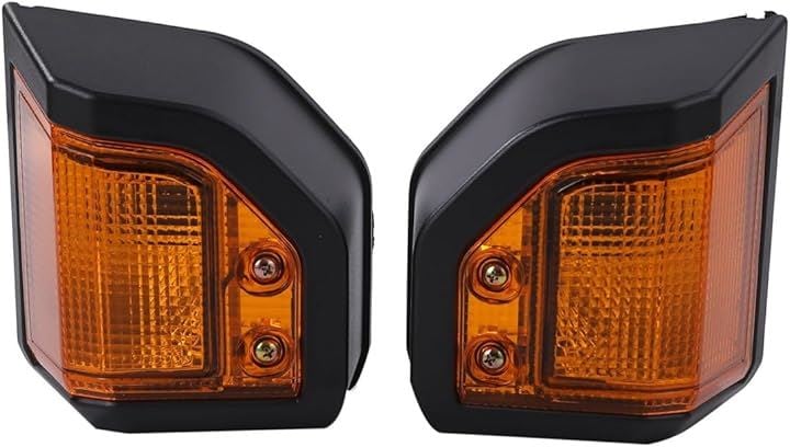 トヨタ 用 ウインカー ライト ウィンカー ランプ 左右セット ランドクルーザー ランクル 70 交換 修理 ドレスアップ カスタムパーツ 社外品(アンバーレンズ)