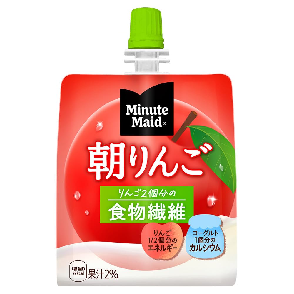 コカ・コーラ ミニッツ メイド 朝リンゴ ゼリー 180gパウチ×24個