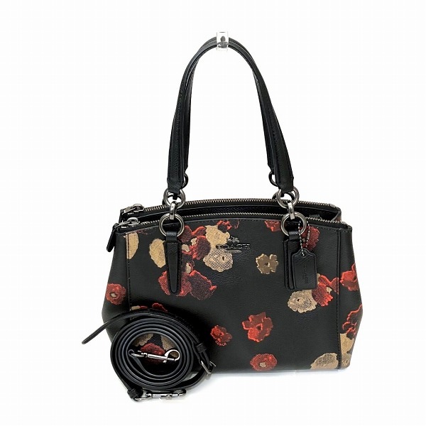 コーチ 花柄 2WAYショルダー F55538 バッグ ハンドバッグ ショルダーバッグ 【中古】