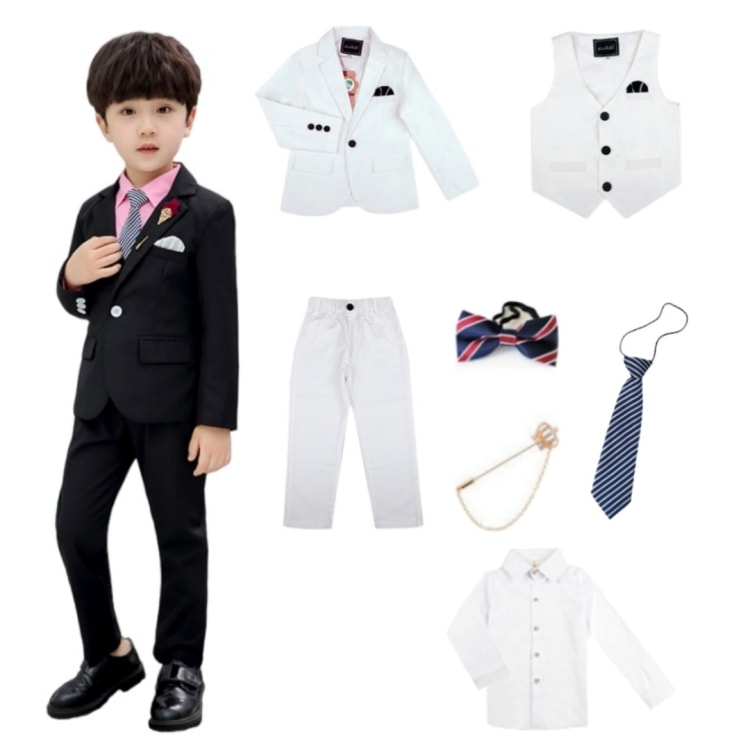 7点セット 子供 スーツ キッズ こども 男の子 子供服 フォーマル 上下セット 七五三 入学式 卒業式 結婚式 おしゃれ タキシード キッズ 入学式 卒園式 フォーマルスーツ 子供服フォーマルスーツ