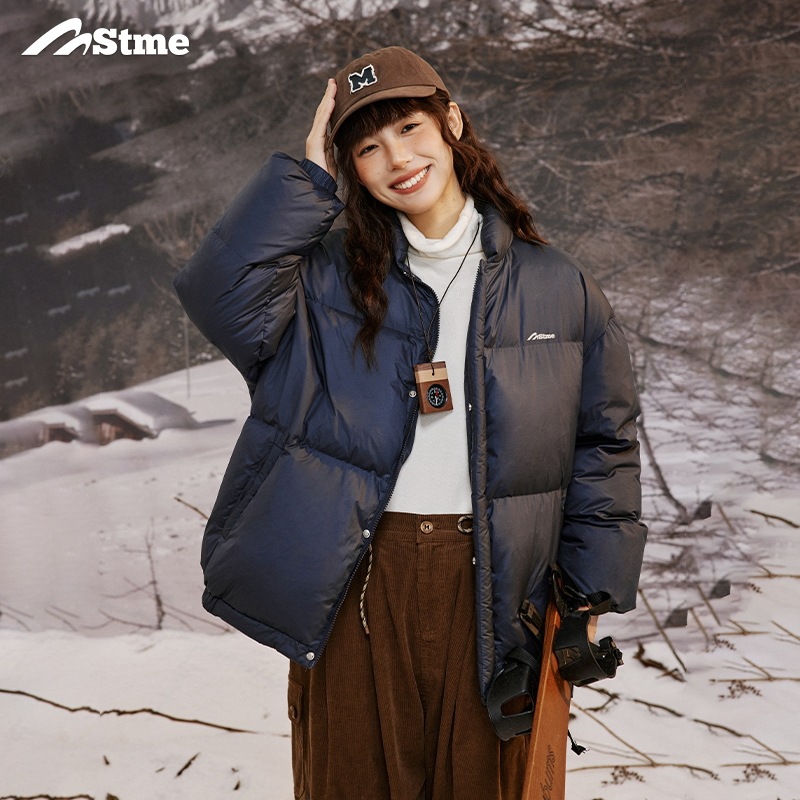 早乙女慶子 Saotome 日本製 万能ふわふわホワイトダックダウン スタンドカラー カップルダウンジャケット