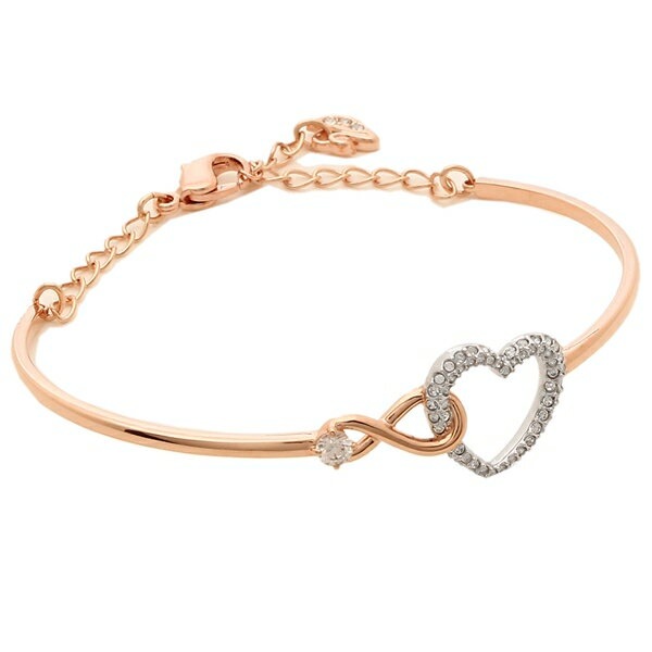 ブレスレット アクセサリー 5518869 INFINITY HEART インフィニティ バングル ローズゴールド/シルバー
