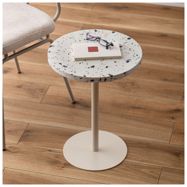 PT-382IV アイボリー サイドテーブル メーカー直送